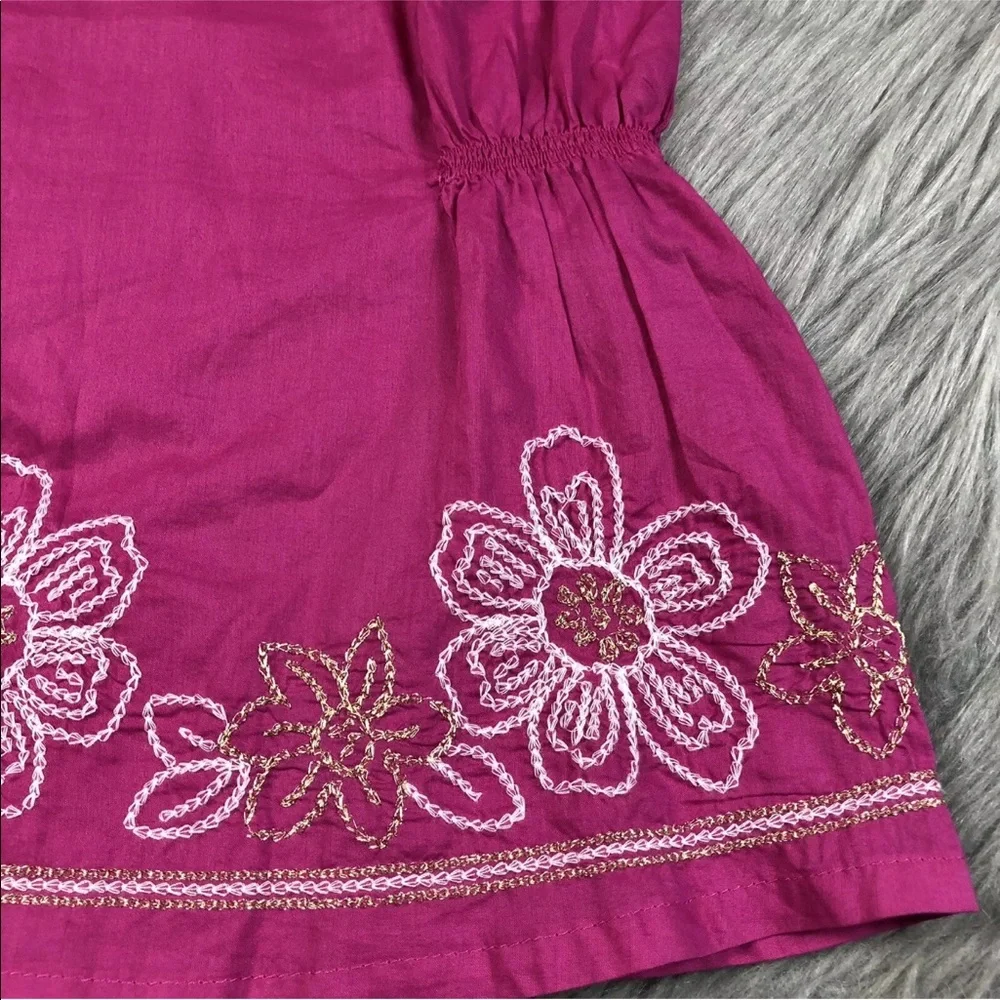 Gymboree girls pink floral tank top 12